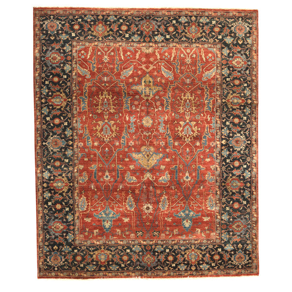 Bokara Rug Co., Inc. HighQuality HandKnotted Red/Black/Blue Area Rug